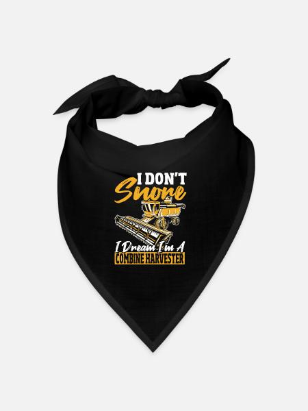 Mähdrescher Dreschen Ernte Mähdrescher Fahrerhemd - Bandana Dreieckstuch - Schwarz