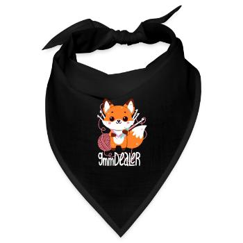 9mm Dealer - Bandana Dreieckstuch - Schwarz - Vorne