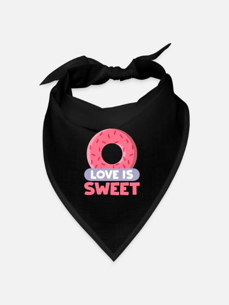 Cake Lover Cake Gift - Bandana Dreieckstuch - Schwarz
