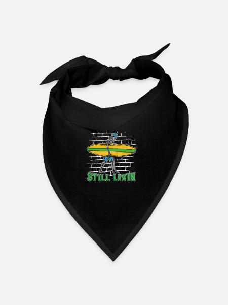 Surfer Surfen - Bandana Dreieckstuch - Schwarz