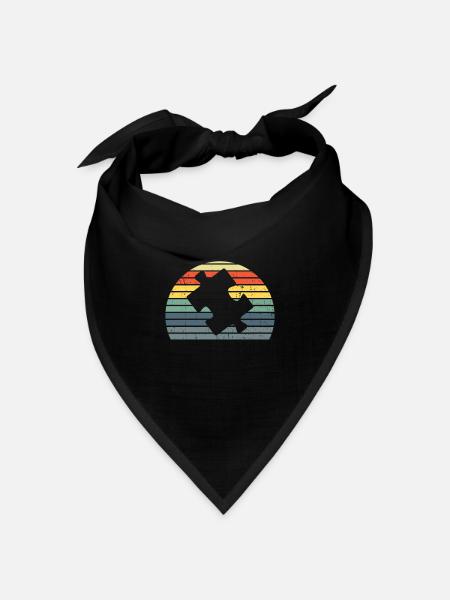 Jigsaw Puzzle Piece Puzzle Lover - Bandana Dreieckstuch - Schwarz
