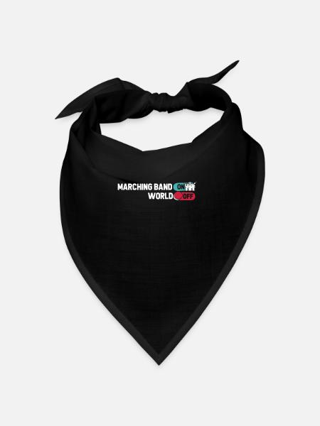 Fanfahrenzug Spielmannszug - Bandana Dreieckstuch - Schwarz