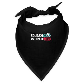 Squash Squash On World Off - Bandana Dreieckstuch - Schwarz - Vorne
