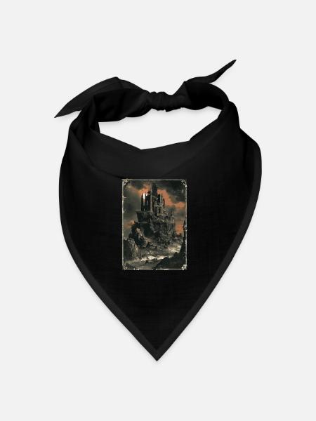 Die dunkle Zitadelle Tarot - Bandana Dreieckstuch - Schwarz