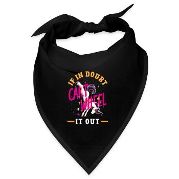 Cooler Radschlagen Turnen - Bandana Dreieckstuch - Schwarz - Vorne