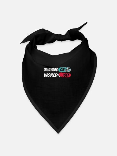 Cheerleader Cheerleading - Bandana Dreieckstuch - Schwarz
