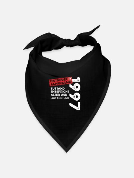 27 Jahre Geburtstag Testsieger Jahrgang 1997 - Bandana Dreieckstuch - Schwarz