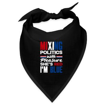 United In Love Unity Patriotic American - Bandana Dreieckstuch - Schwarz - Vorne