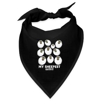 Sheep Farmer Cheap Shepherd - Bandana Dreieckstuch - Schwarz - Vorne