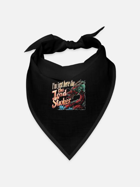 Lustiges Drachenboot-paddel - Bandana Dreieckstuch - Schwarz