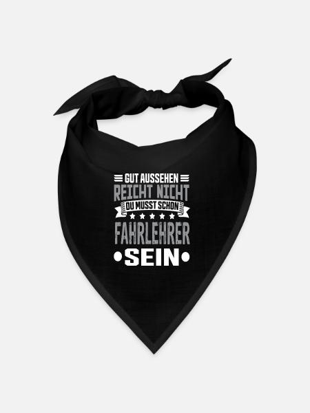 Fahrlehrer - Bandana Dreieckstuch - Schwarz
