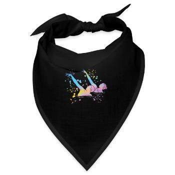 Artistic Swim Team Synchronschwimmen - Bandana Dreieckstuch - Schwarz - Vorne