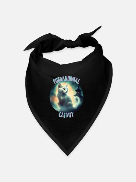 PURRANORMALE KATIVITÄT. - Bandana Dreieckstuch - Schwarz