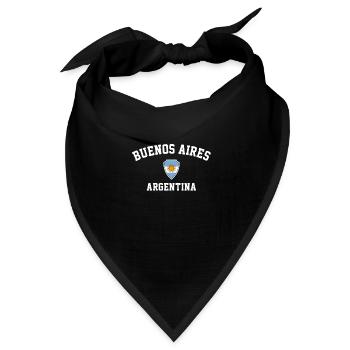buenos aires argentina - Bandana Dreieckstuch - Schwarz - Vorne