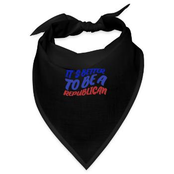 Republican Conservative Republicans - Bandana Dreieckstuch - Schwarz - Vorne