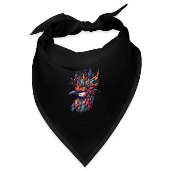 Tropical Bird Nerd - Bandana Dreieckstuch - Schwarz - Vorne