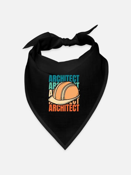 Architekt Architektur - Bandana Dreieckstuch - Schwarz