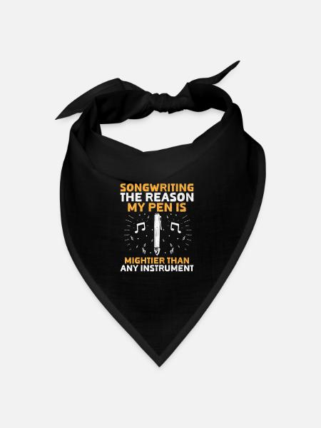 Musiker Songwriter Sänger Musiker Musik Musik Pr - Bandana Dreieckstuch - Schwarz