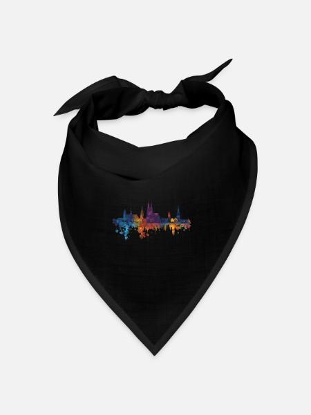 Mainz - Bandana Dreieckstuch - Schwarz