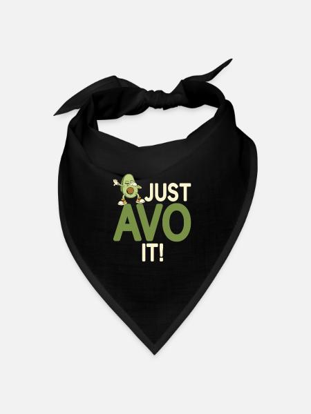 Avocado Gifts - Bandana Dreieckstuch - Schwarz