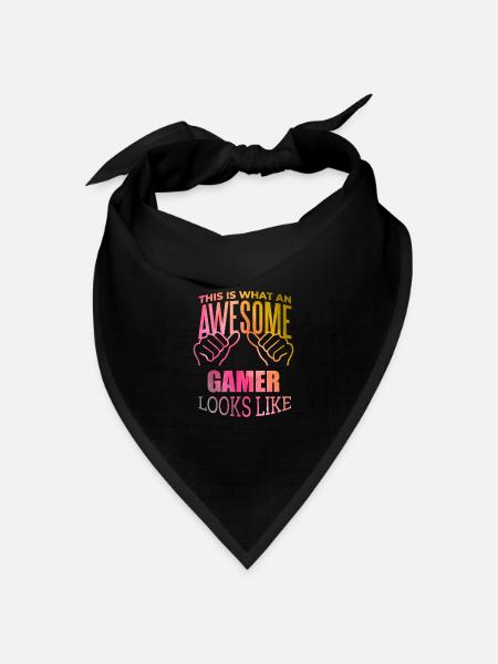Gamer Gamer Gamer - Bandana Dreieckstuch - Schwarz