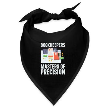 Buchhaltung Finanzbuchhalter Buchhalter Beruf - Bandana Dreieckstuch - Schwarz - Vorne