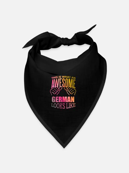 Deutschland Deutschland Deutschland - Bandana Dreieckstuch - Schwarz
