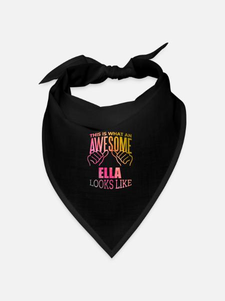 Ella Ella Ella - Bandana Dreieckstuch - Schwarz