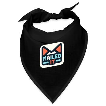 Verschickt - Bandana Dreieckstuch - Schwarz - Vorne
