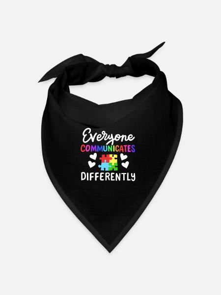 Autismus Sonderpädagogik Lehrer - Bandana Dreieckstuch - Schwarz