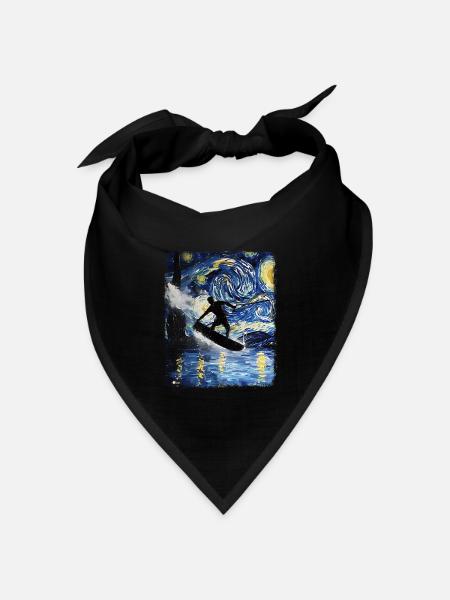 Wakeboarding Wakeboard Wakeboarder Sternennacht Ma - Bandana Dreieckstuch - Schwarz