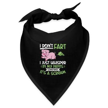 Furz Furzen Pupsen - Bandana Dreieckstuch - Schwarz - Vorne