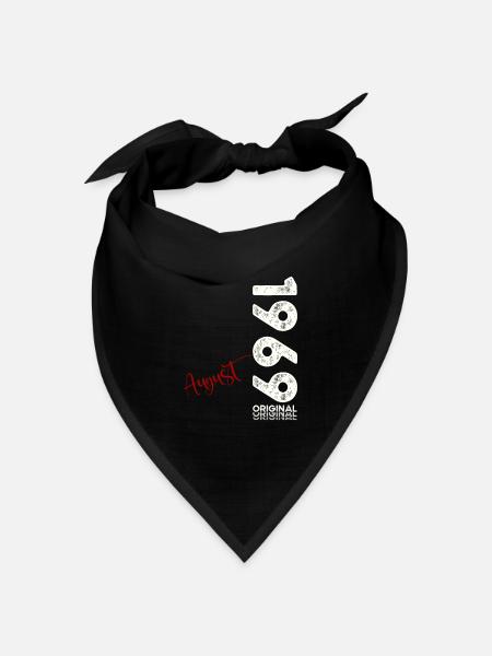 55. Geburtstag Original August 1969 Jahrgang 1969 - Bandana Dreieckstuch - Schwarz