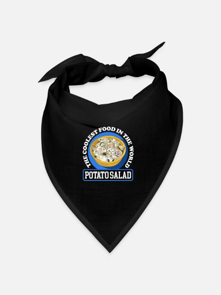 Kartoffelsalat Härdöpfelsalat Geschenke - Bandana Dreieckstuch - Schwarz