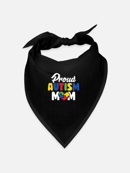 Autismus - Bandana Dreieckstuch - Schwarz