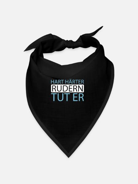 Rudern Ruderer - Bandana Dreieckstuch - Schwarz