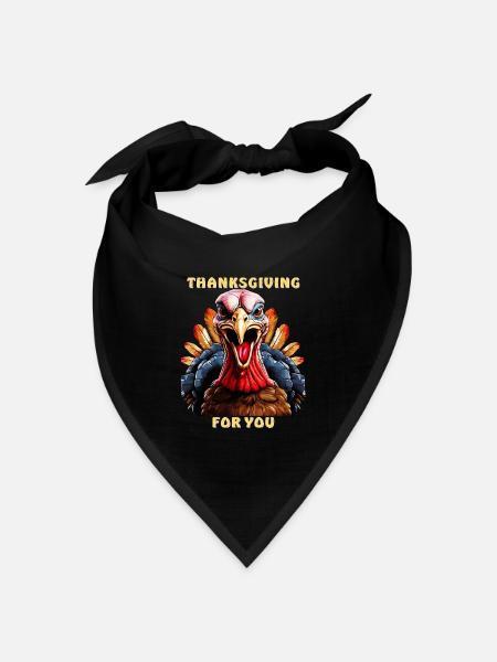 TRUTHAHN THANKSGIVING FOR YOU - Bandana Dreieckstuch - Schwarz