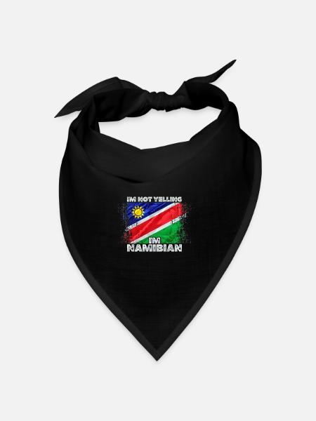 Namibia - Bandana Dreieckstuch - Schwarz