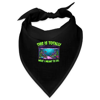 Aquascaping Enthusiast Underwater Gardening - Bandana Dreieckstuch - Schwarz - Vorne