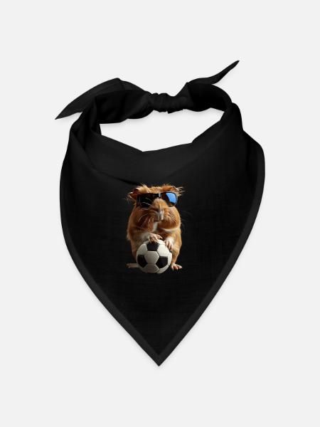Meerschweinchen - Bandana Dreieckstuch - Schwarz