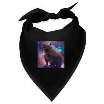 Wasserschwein - Bandana Dreieckstuch - Schwarz - Vorne
