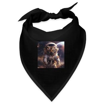Tiger - Bandana Dreieckstuch - Schwarz - Vorne