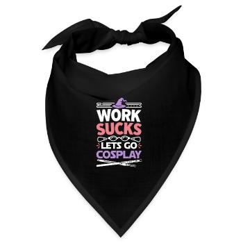 Cosplay Cosplayer - Bandana Dreieckstuch - Schwarz - Vorne