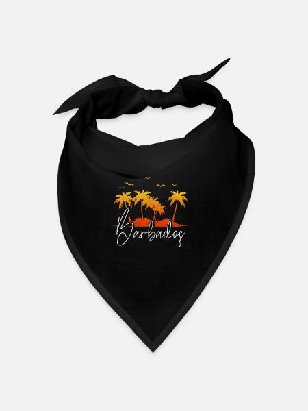 Barbados - Bandana Dreieckstuch - Schwarz
