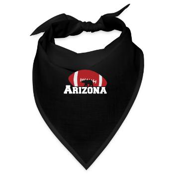 Arizona State Sedona Phoenix Grand Canyon AZ - Bandana Dreieckstuch - Schwarz - Vorne