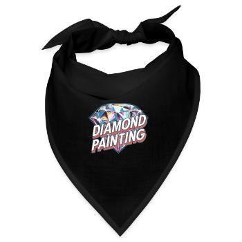 Diamond Painting Diamond Painter - Bandana Dreieckstuch - Schwarz - Vorne