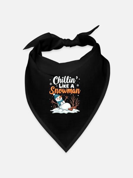 Winterwetter-enthusiast Snowstorm Chaser & Snow - Bandana Dreieckstuch - Schwarz