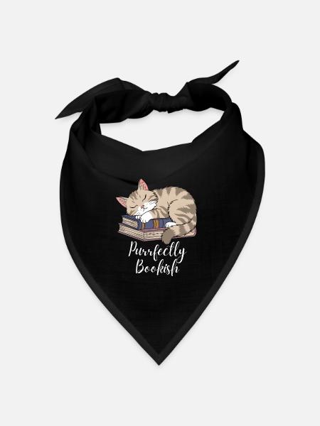 Perfekter Bücherwurm - Bandana Dreieckstuch - Schwarz