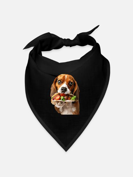 Beagle - Bandana Dreieckstuch - Schwarz
