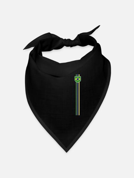 Brasilien Brazil shirt Brasilianer Rio de Janeirao - Bandana Dreieckstuch - Schwarz